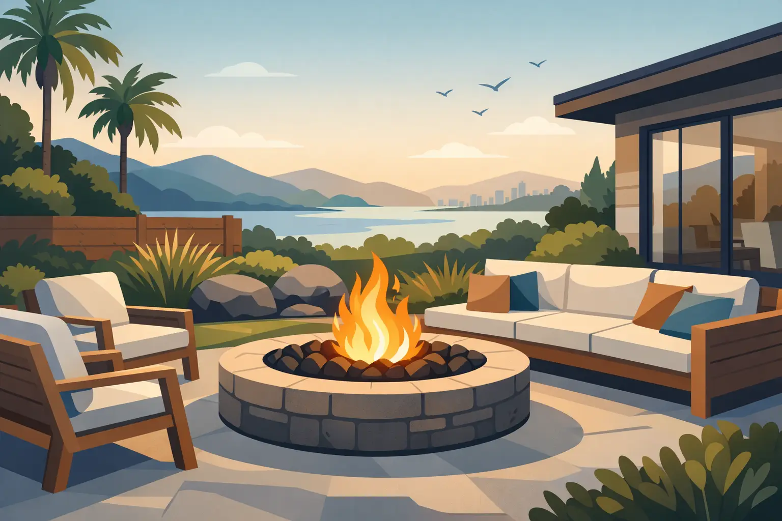 Outdoor Fire Pit Installation for Bay Area Homes