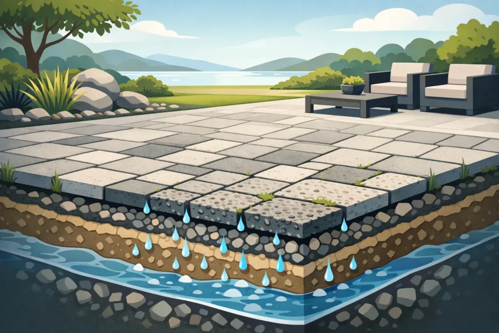 Permeable Pavers for Drainage That Look Refined