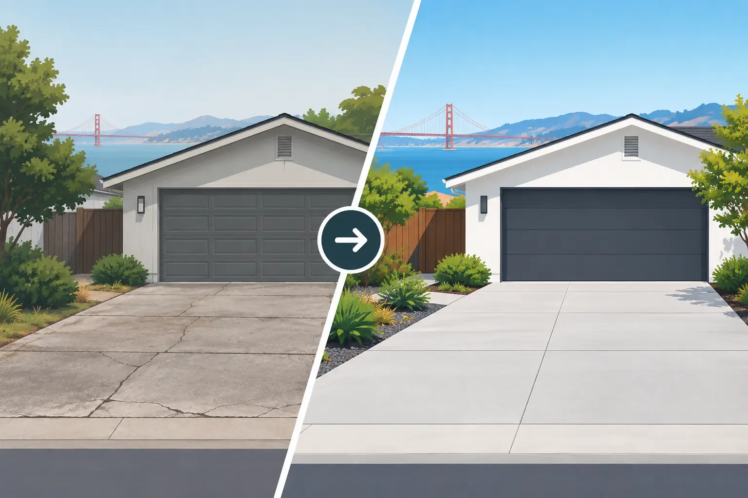 A Bay Area Driveway Transformation Example