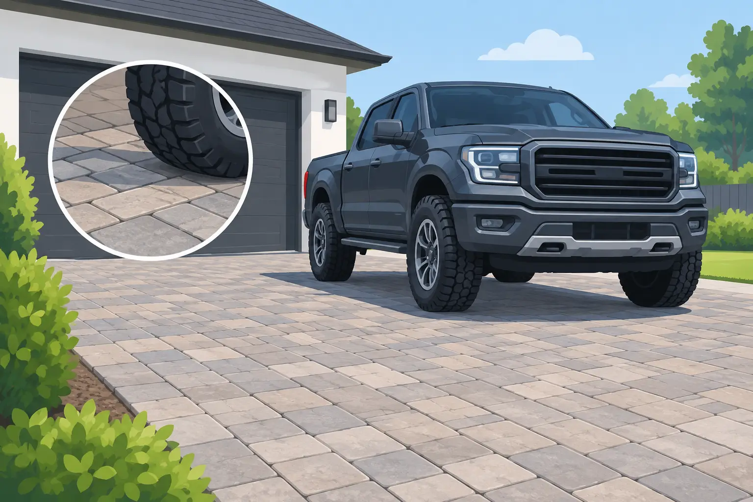 Can Pavers Handle Heavy Vehicles on a Driveway?