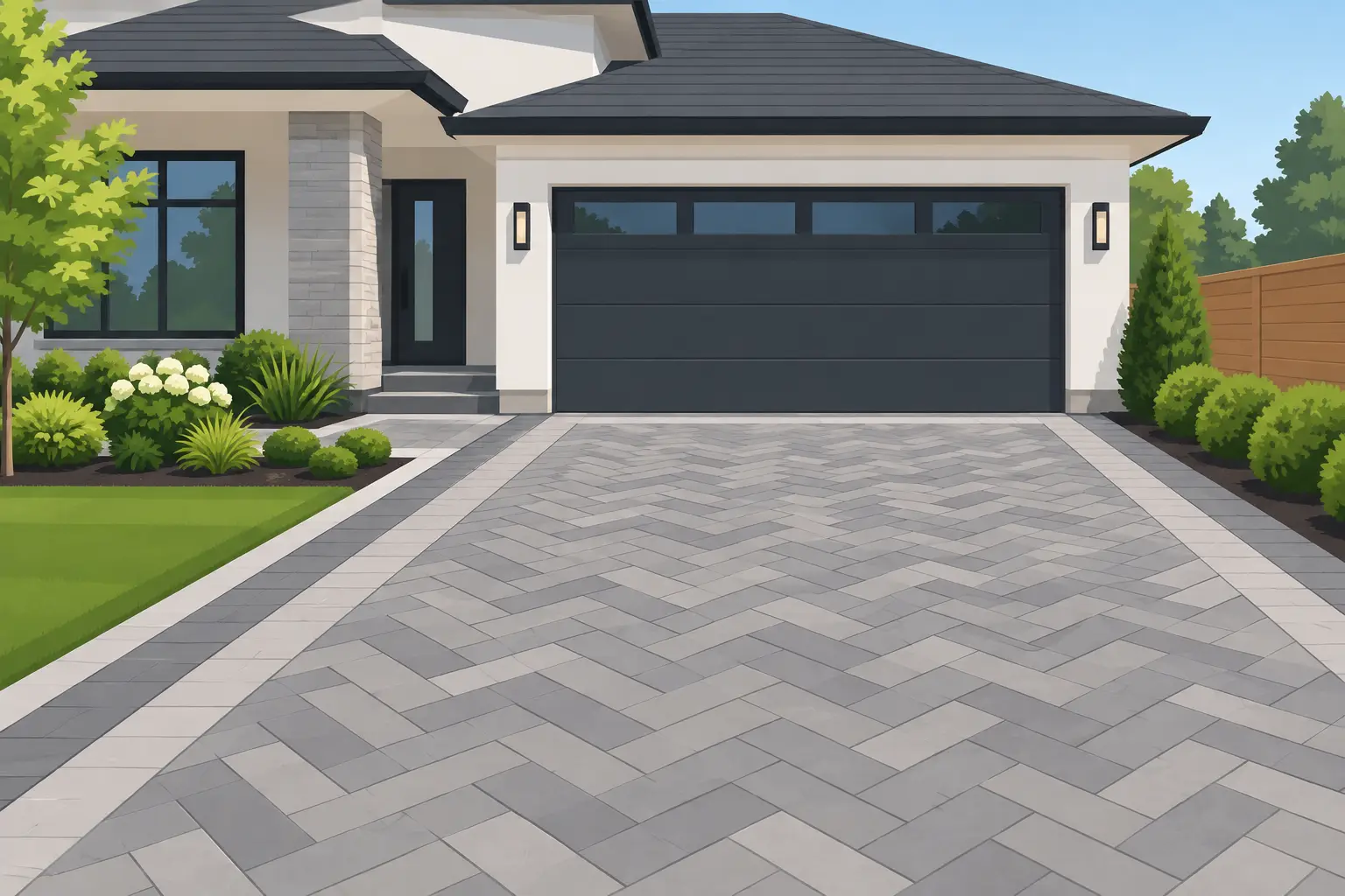 Driveway Paver Patterns That Elevate Curb Appeal