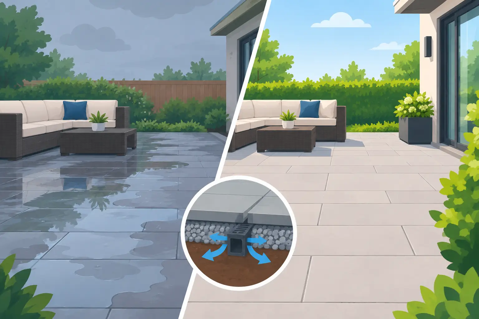 How to Prevent Patio Puddling for Good