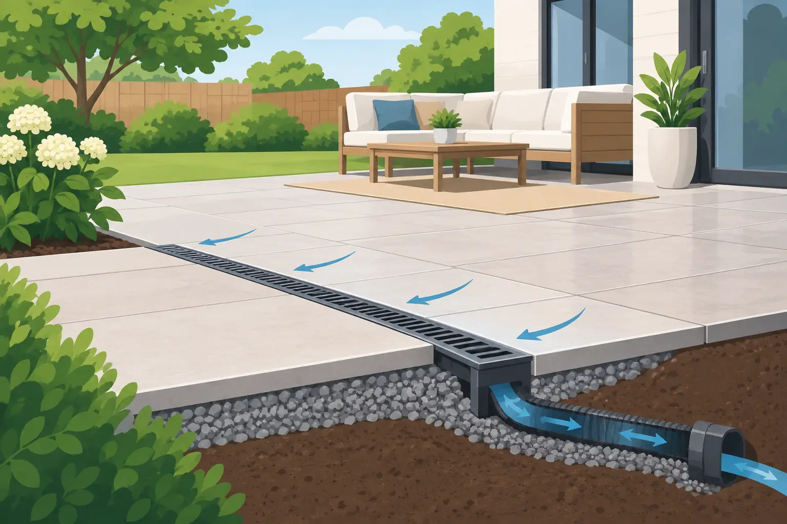 Patio Drainage Guide for a Dry, Lasting Patio
