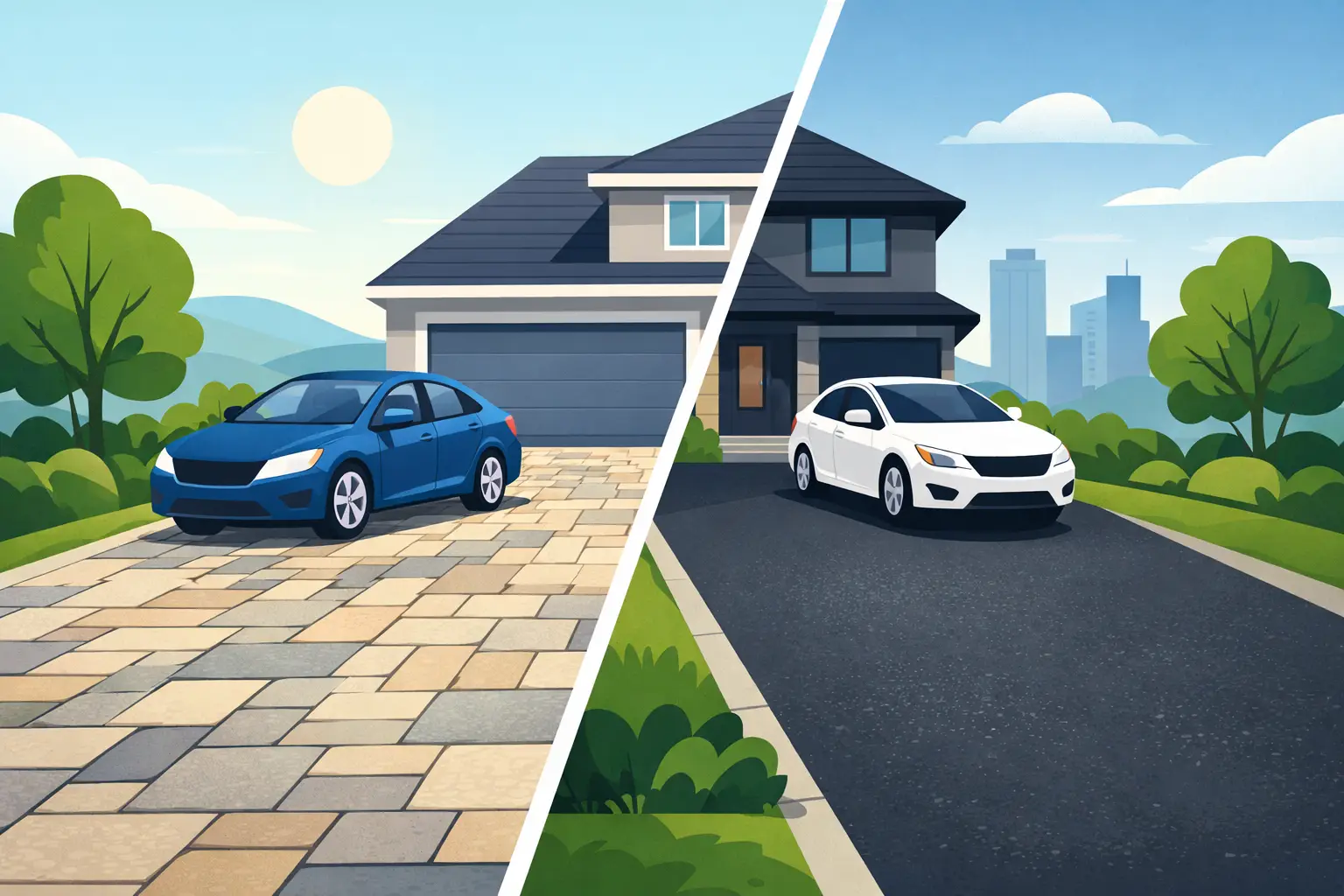 Pavers Versus Asphalt Driveways Compared