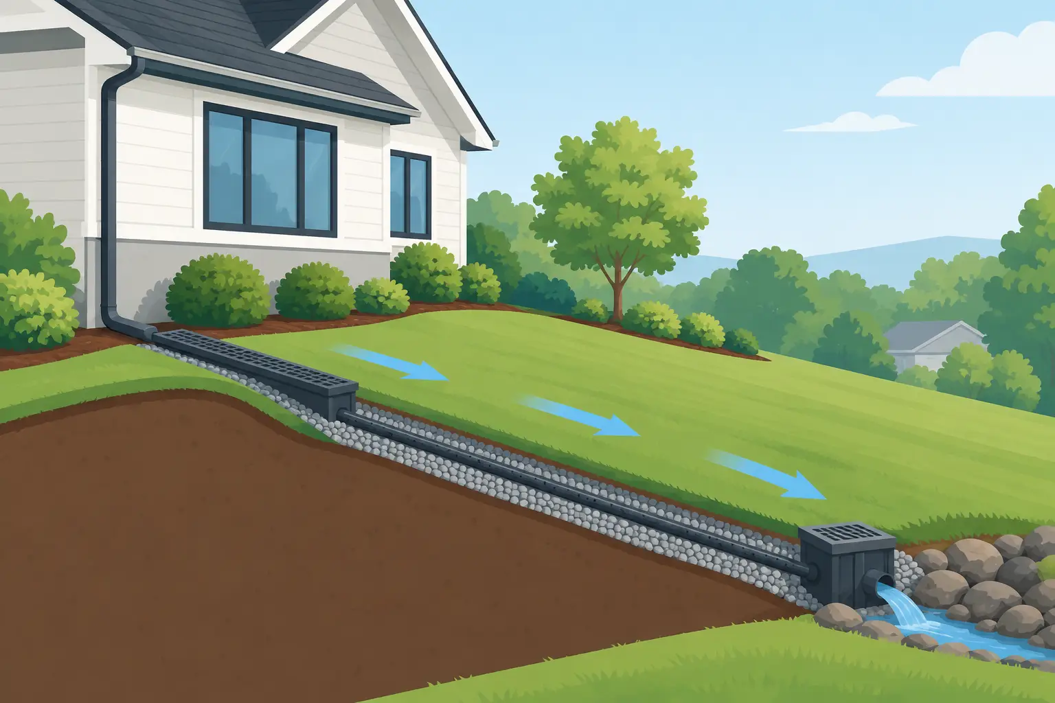 Sloped Yard Drainage Solutions Guide for Homes